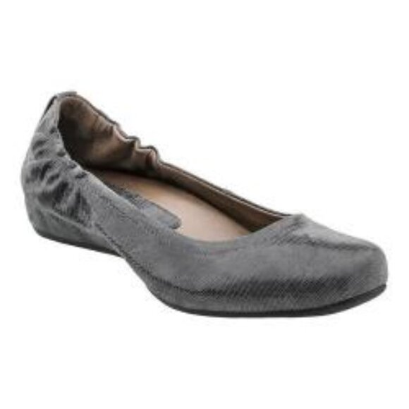 Earthies Tolo Hidden mini Wedge Dark Grey Print - Picture 1 of 9
